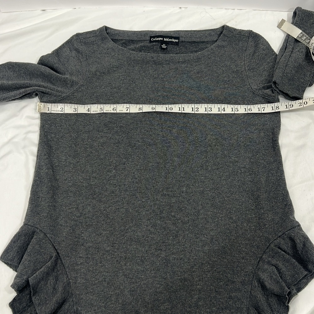 Catherine Malandrino women’s gray long sleeve sweater size XS - Picture 11 of 11